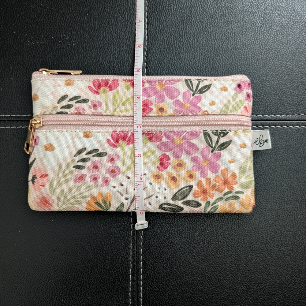 Elyse Breanne Floral Pencil Pouch/Makeup Bag NWOT - Picture 5 of 5